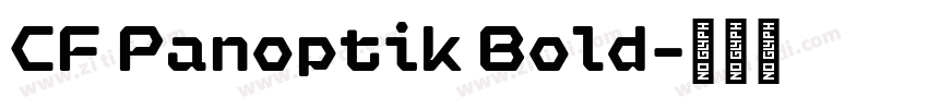 CF Panoptik Bold字体转换